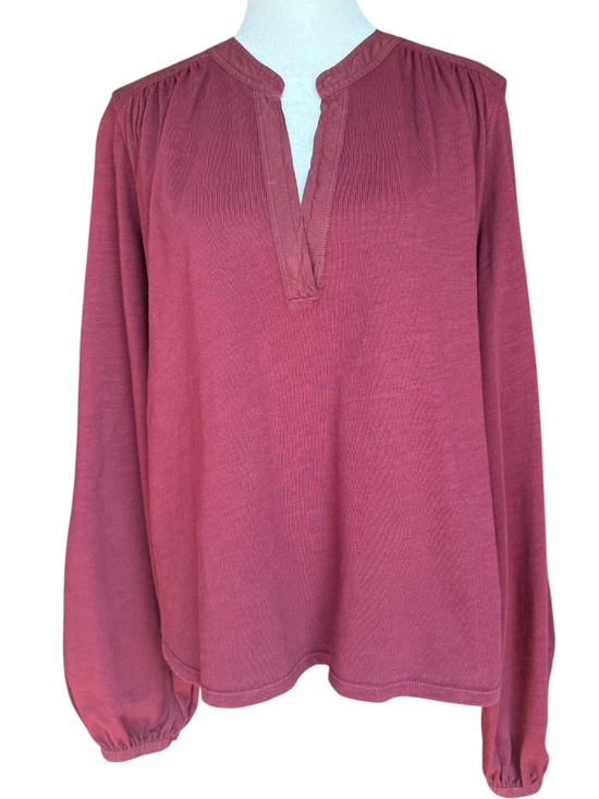 NATION LTD Tops - NATION LTD Maya V-Neck Top in Bordeaux Sz M